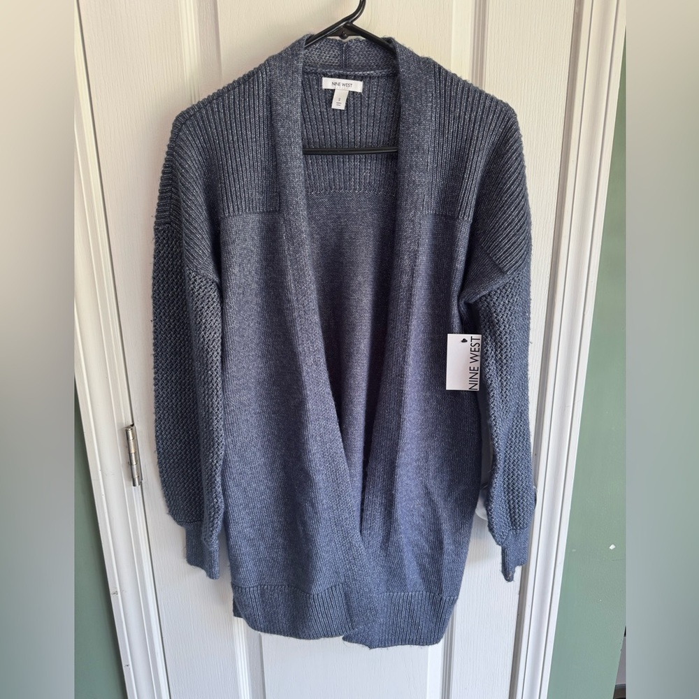 Nine West NWT navy blue cardigan‎ size small